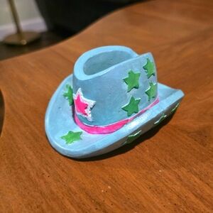 Small Cowboy Hat Planter